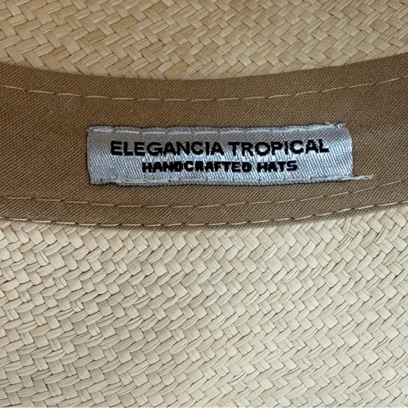 Elegancia Tropical Desierto Classic Panama Hat Handwoven NWT Unisex Sz L… - Picture 9 of 16